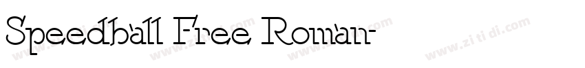 Speedball Free Roman字体转换